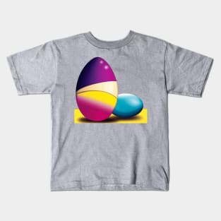 Easter eggs digital art (MD23Etr003) Kids T-Shirt